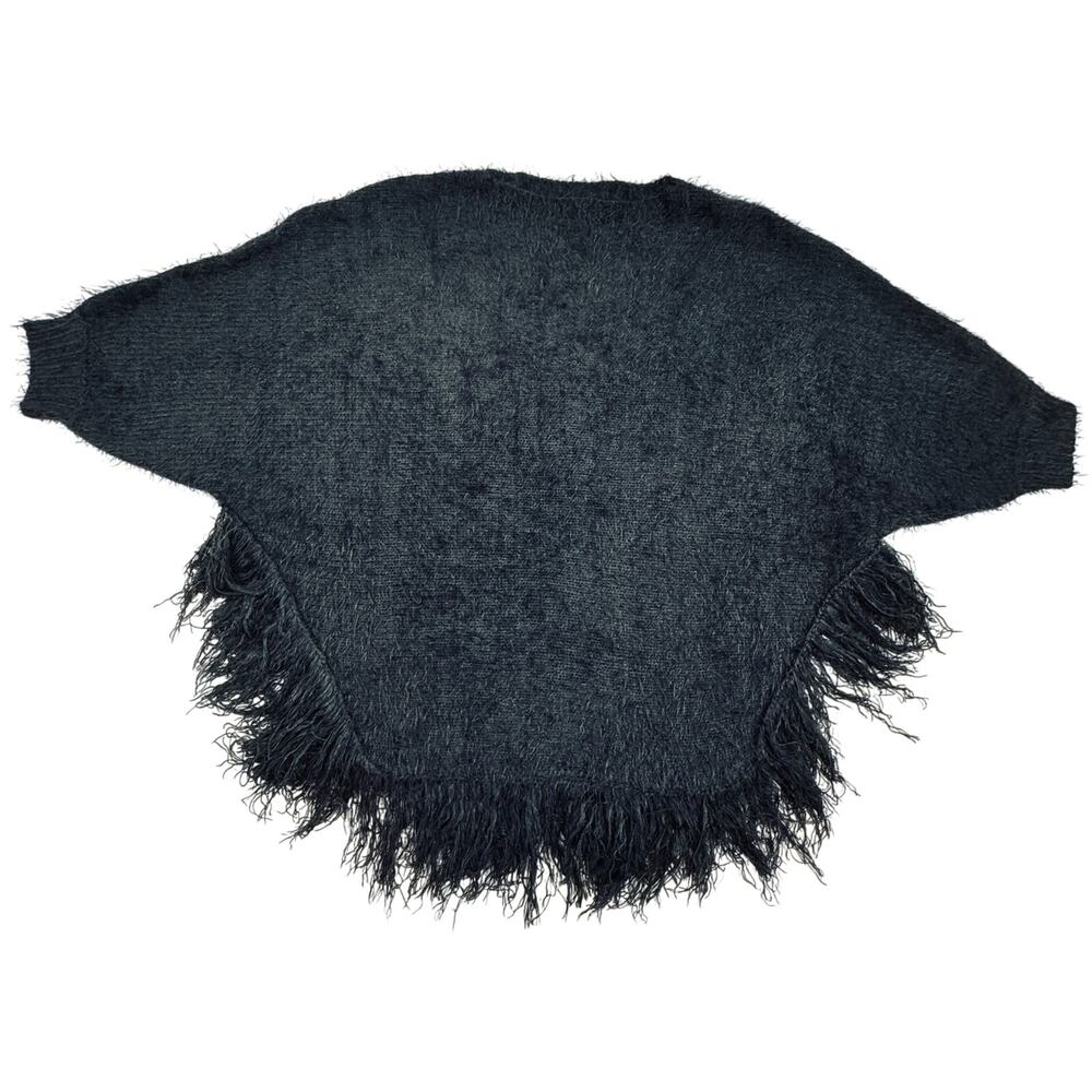 Anthropologie La Fee Verte Eyelash Textured Fringe Pullover Sweater Women's L